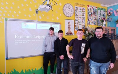 Učenici 3. razreda zanimanja CNC operater u petak, 14. studenog 2025., na satu razrednika su održali prezentaciju te svojim sustručnjacima, kolegama iz razreda, razrednici te učenicima zanimanja cvjećar, koji pohađaju isti razred, prenijeli dojmove i iskustva sa svoje Erasmus+ mobilnosti i stručne prakse u Njemačkoj.