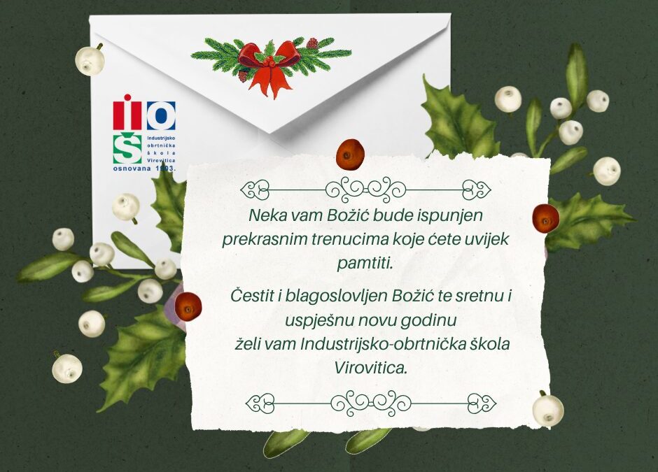 Sretni blagdani od naše škole!