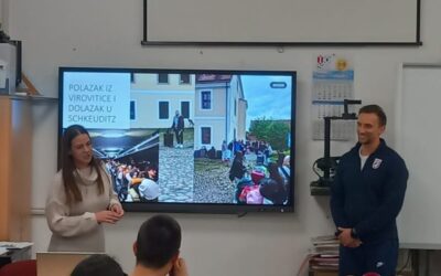 Prezentacija na Nastavničkom vijeću kolega koji su bili u pratnji učenika tijekom kratkoročne mobilnosti