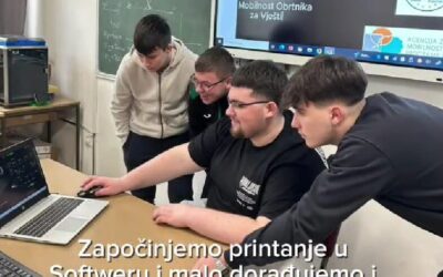 Učenici 3. razreda CNC smjera izradili su video upute za 3D printanje