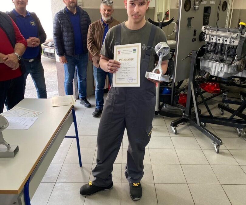Ante Butka među najboljima u disciplini Automehatronika