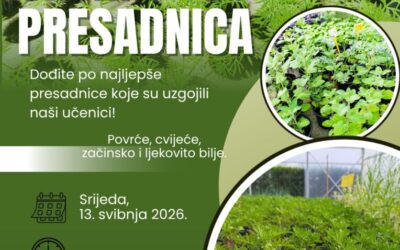 Obavijest: Održavanje Sajma presadnica u našoj školi